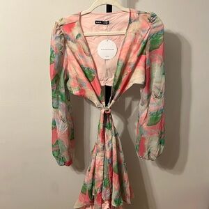 Abstract Romper 2 piece